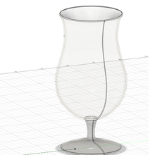 beer glass chouffe table 3d print model - Mito3D
