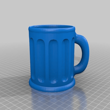 beer glass logo bottom home kitchen dining 3d print model - Mito3D