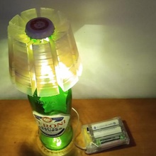 birra lampada fai da te casa il ombra la bottiglia 3d print model - Mito3D