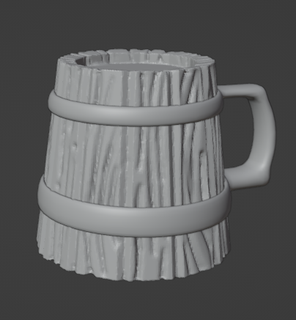 beer mug medieval Game d&d ttrpg diy 3d print model - Mito3D