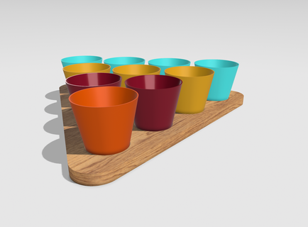 bira pong Parti Festival İçmek içti oyun 3d print model - Mito3D