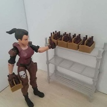 beer soda sixpack 1 18 scale game action figures miniatures unlimited adventures playsets 3d print model - Mito3D