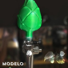 kolu bira dokunun 3d hop hops - choppera aracı musluk chopp 3d print model - Mito3D