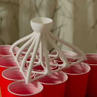 beerpong funnel beer pong beerpong party game drinking game beer funnel cups gadget party drinking  3d print model - Mito3D