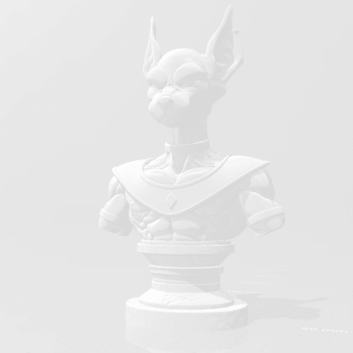beerus busto dragon ball vários do a figura personagem 3D print model - Mito3D