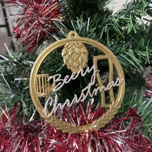 bière Noël arbre ornement chritsmas Bière inhabituel décoration cadeau vacances 3d print model - Mito3D