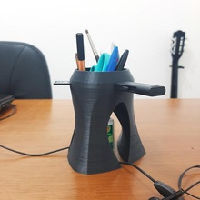 beet pen holder pencil microsd 3d print model - Mito3D