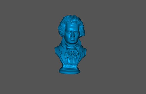 Beethoven buste v1 3dscan créalité crscan lizard 3d print model - Mito3D