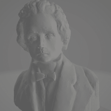 beethoven hombre art la estatua el compositor famoso artista música de marcado clásico cara busto 3d print model - Mito3D