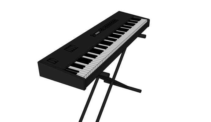 beethoven pianoforte tastiera teatro punto musica sinfonia scifi tecnologia mozart 3d modello gioco scarica 3d print model - Mito3D
