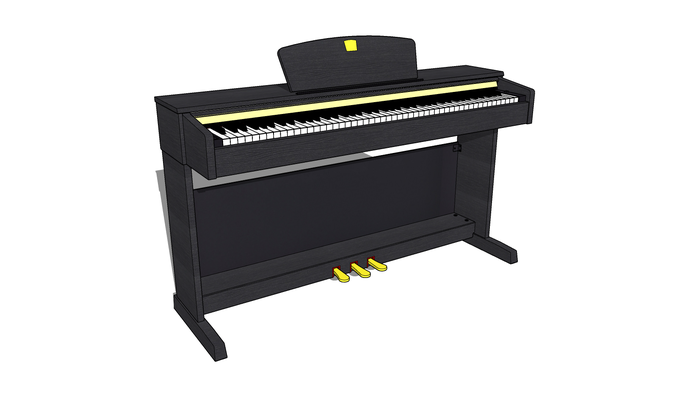 beethoven pianoforte tastiera teatro punto musica sinfonia scifi tecnologia mozart 3d modello 3 gioco scarica 3d print model - Mito3D