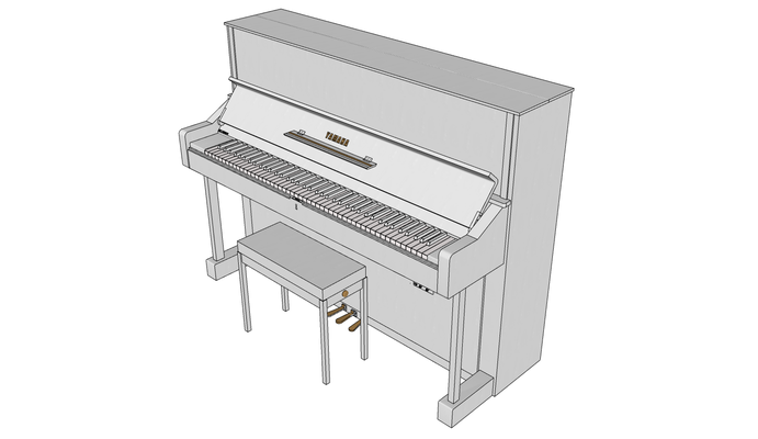 beethoven piano teclado teatro puntuación música sinfonía ciencia ficción tecnología mozart 3d modelo 5 juego descargar 3d print model - Mito3D