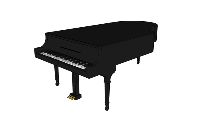 beethoven piano keyboard theater work score music symphony scifi technology mozart 3d model 8 z game download 3d print model - Mito3D