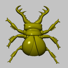Käfer 3d Kunst Insekt Libelle 2d 3d print model - Mito3D
