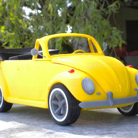 beetle cabriolet divers 3D print model - Mito3D