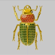 beetle necklace jewelry animal design trend 3d print model - Mito3D