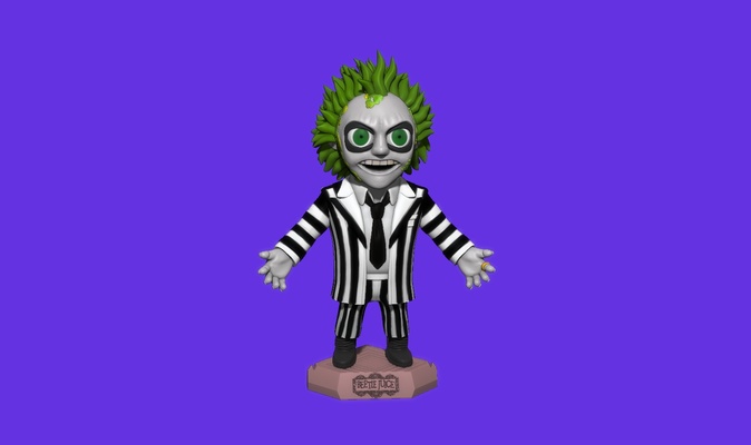 beetlejuice -fan art art tim burton horror fan movie 3d print model - Mito3D