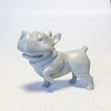 yalvarıyor bulldog sanat 3d print model - Mito3D
