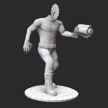 beheaded rocketman sam hd 3d model stl file print game encounter miniature figure statue enemy 3d print model - Mito3D