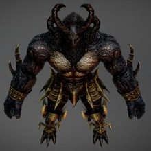 behemoth Spiel Kreatur monster Charakter 3d print model - Mito3D