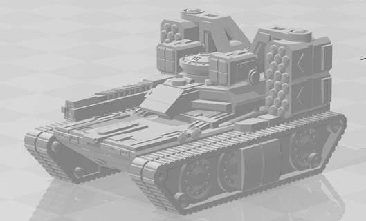 gigante ii tanque battletech miniatura 3d print model - Mito3D