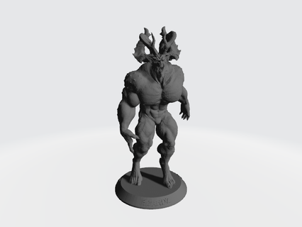 monstre rôder art hurler diable klaxon brillant 3d print model - Mito3D