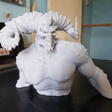 behemoth a arte figurine monstro demônio gênesis 3d print model - Mito3D