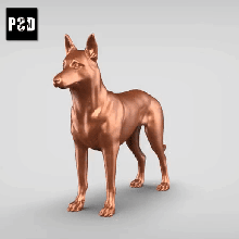 belga malinois v3 arte cane animale giocattolo domestico figurine 3d print model - Mito3D