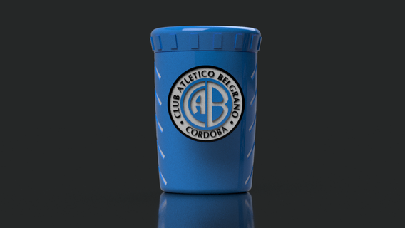 belgrano córdoba vaso Abuelo fútbol argentina 3d print model - Mito3D
