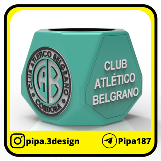 belgrano mate clubs soccer yerba cordoba 3d print model - Mito3D