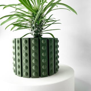 belio planter pot drainage tray & stand included modern unique home decor plants succulents stl file Home indoor flower succulent holder 3d print model - Mito3D