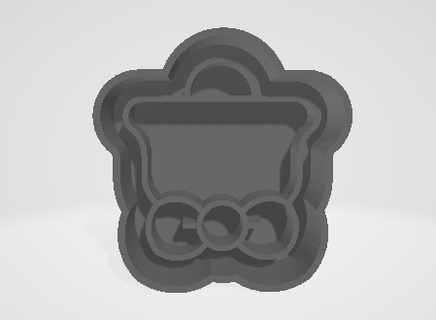 cloche biscuit coupeur cuisine animé 3d print model - Mito3D