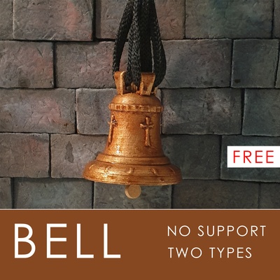 bell gothic church classic cathedral iron old gold game security power equipment architectural 3d print model - Mito3D