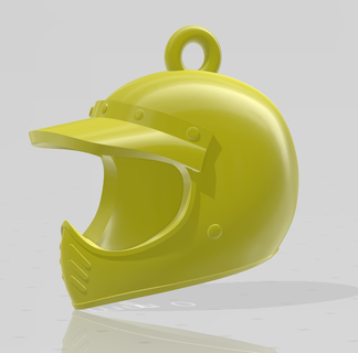 bell moto3 classic - printable helmet keychain 3d print model - Mito3D