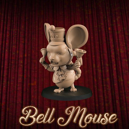 bell mouse 3D print model - Mito3D