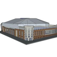 bell mts place - nhl winnipeg jets arena stadium 3d print model - Mito3D