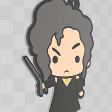 Bellatrix Lestrange anahtarlık Harry çömlekçi anahtar yüzük 3d print model - Mito3D