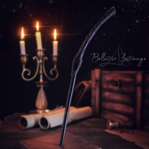 bellatrix lestrange de la baguette magique harry potter art snape severus sirius malfoy draco death battle dobby hogwarts harrypotter magical voldemort spell elder elder-wand dumbledore 3D print model - Mito3D