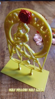 Schönheit Tier Kuchen Topper Kernstück Süss 16 Hochzeit Geschenk Zuhause Haus Dekor Prinzessin Disney Geburtstag 3d print model - Mito3D