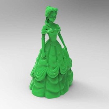 belle remix beauty and the beast sculptures 3d print model - Mito3D