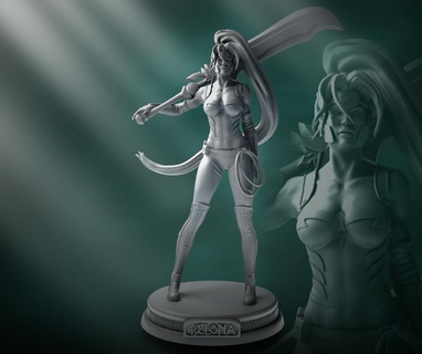 lebendig Spiel Göttin Kriegs Spiele Mythologie Aquiles Fantasie Krieger Mädchen Schwert Epos Detail Miniaturen 3d print model - Mito3D