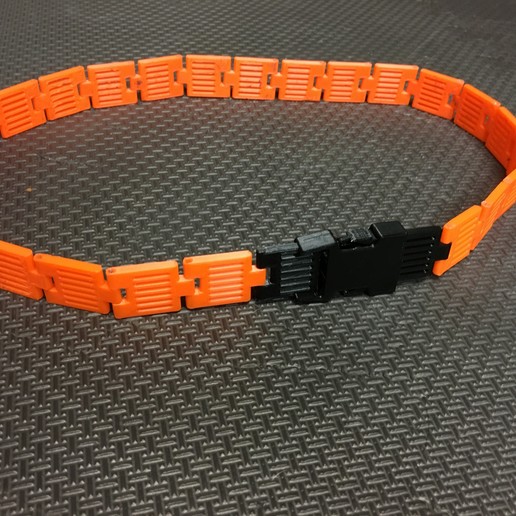 belt fashion test work progress 3D print model - Mito3D