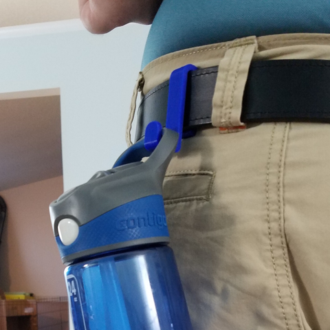 belt clip water bottle holder various 3D print model - Mito3D