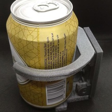 belt cup holder beer pose glass 3d print model - Mito3D