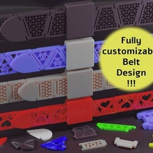 Gürtel Designer Mode Customizer Muster segmentiert svg Zubehör 3d print model - Mito3D