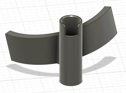 cinturón pescar varilla soporte caña apoyo 3d print model - Mito3D