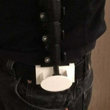 belt holder monopod support ceinture pour monopode manfrotto camera 3d print model - Mito3D