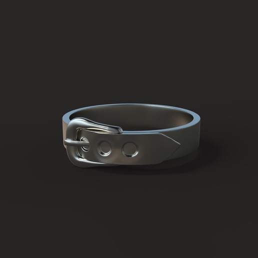 belt ring modern jewelry 3D print model - Mito3D
