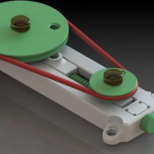cinturón transmisión didáctico modelo didácticas educación tecnología 3d print model - Mito3D