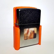 belt zippo holder windproof lighter case z-clip metal 3d print model - Mito3D